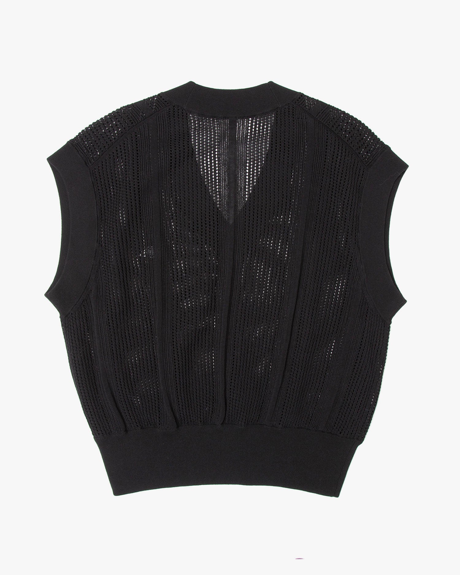 Mesh knit vest
