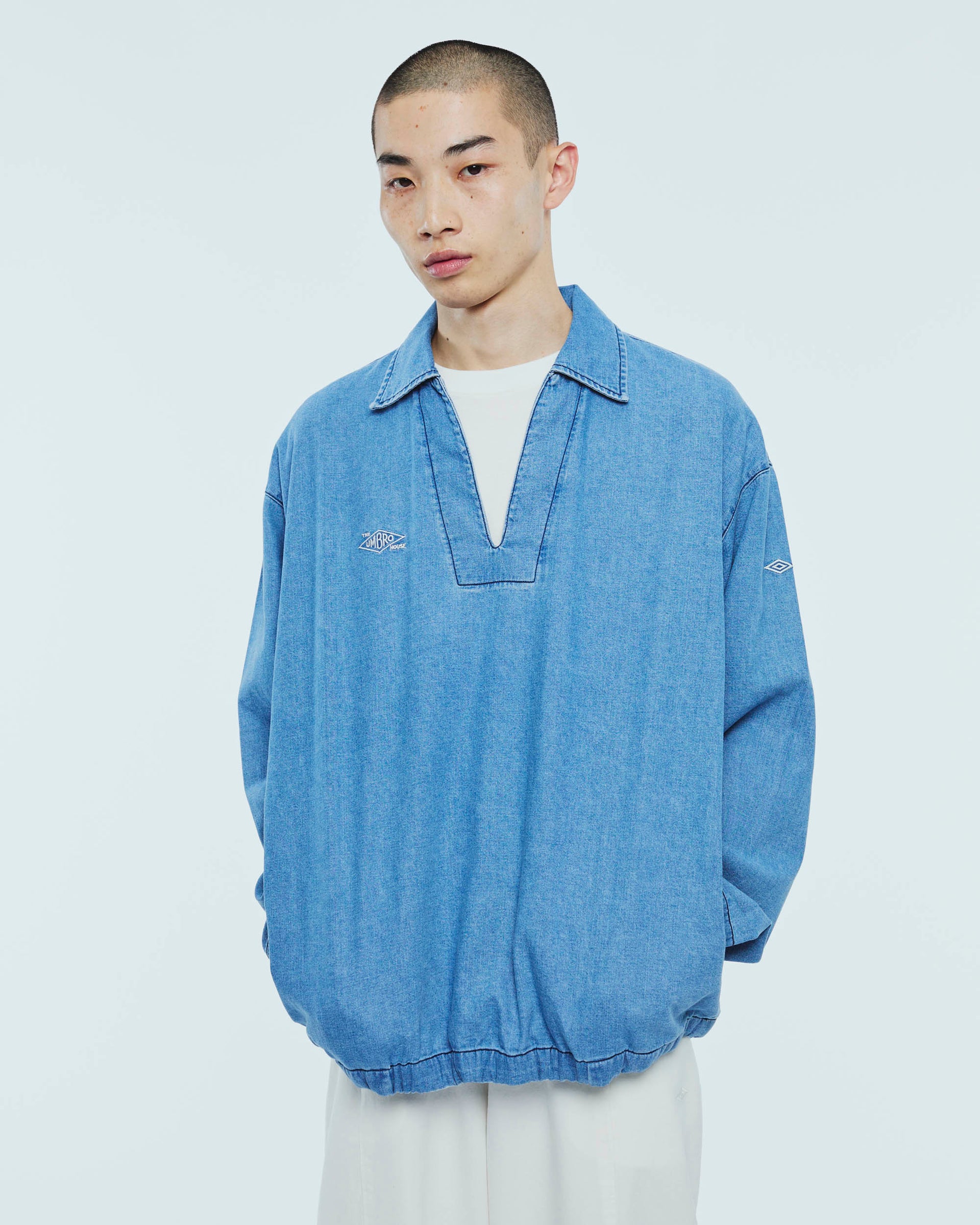 Denim drill top