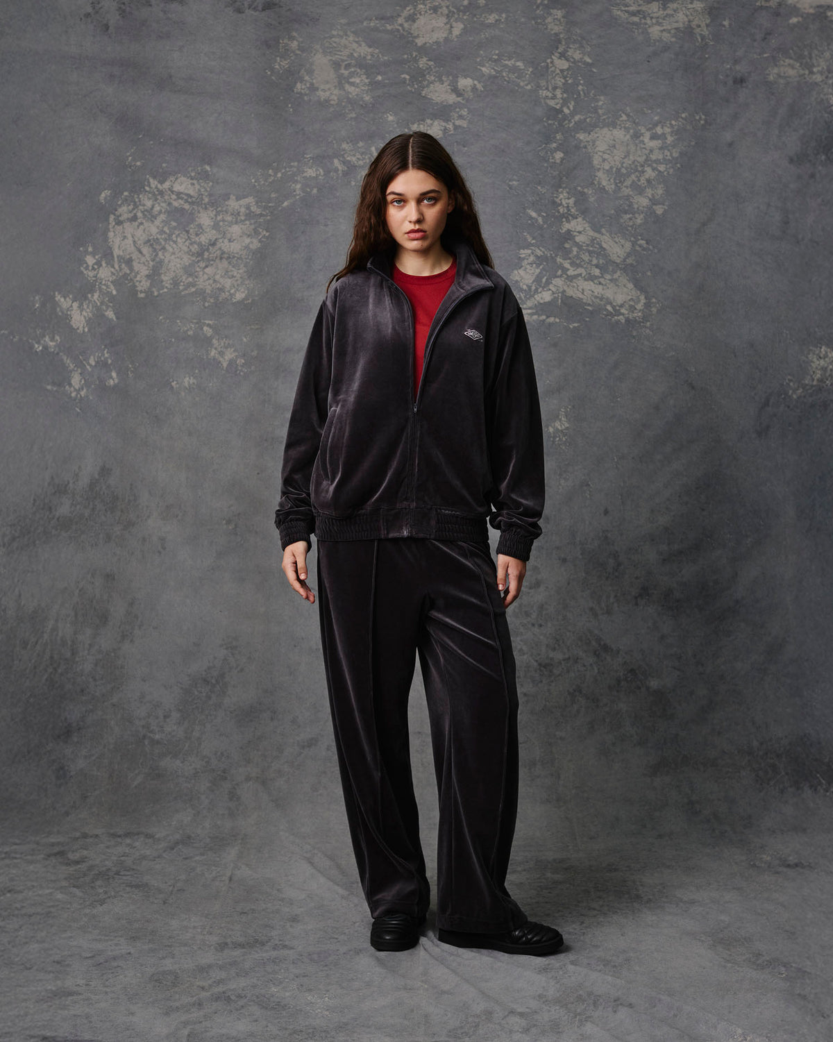 Velour Track Jacket