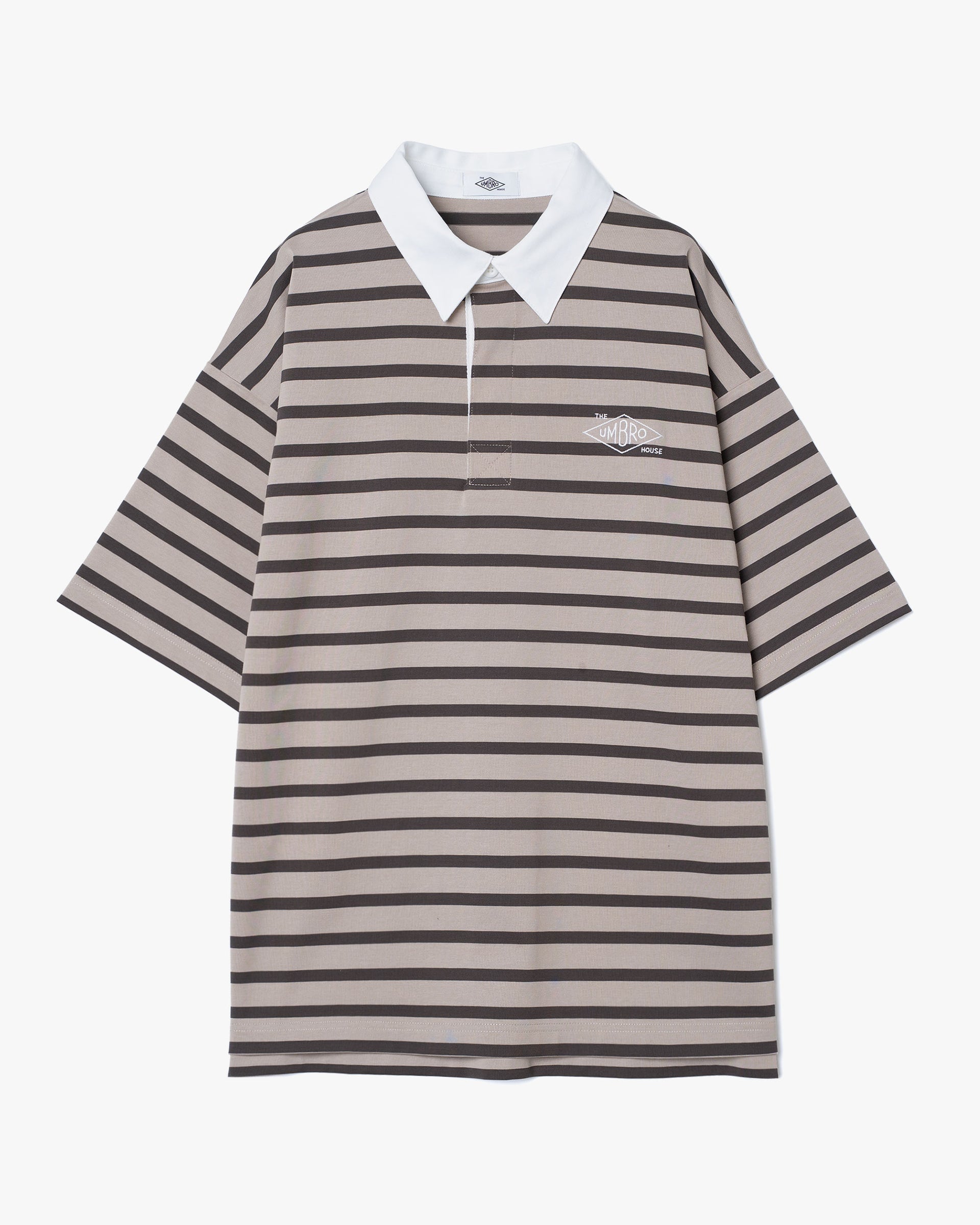 五分袖ラガーシャツ