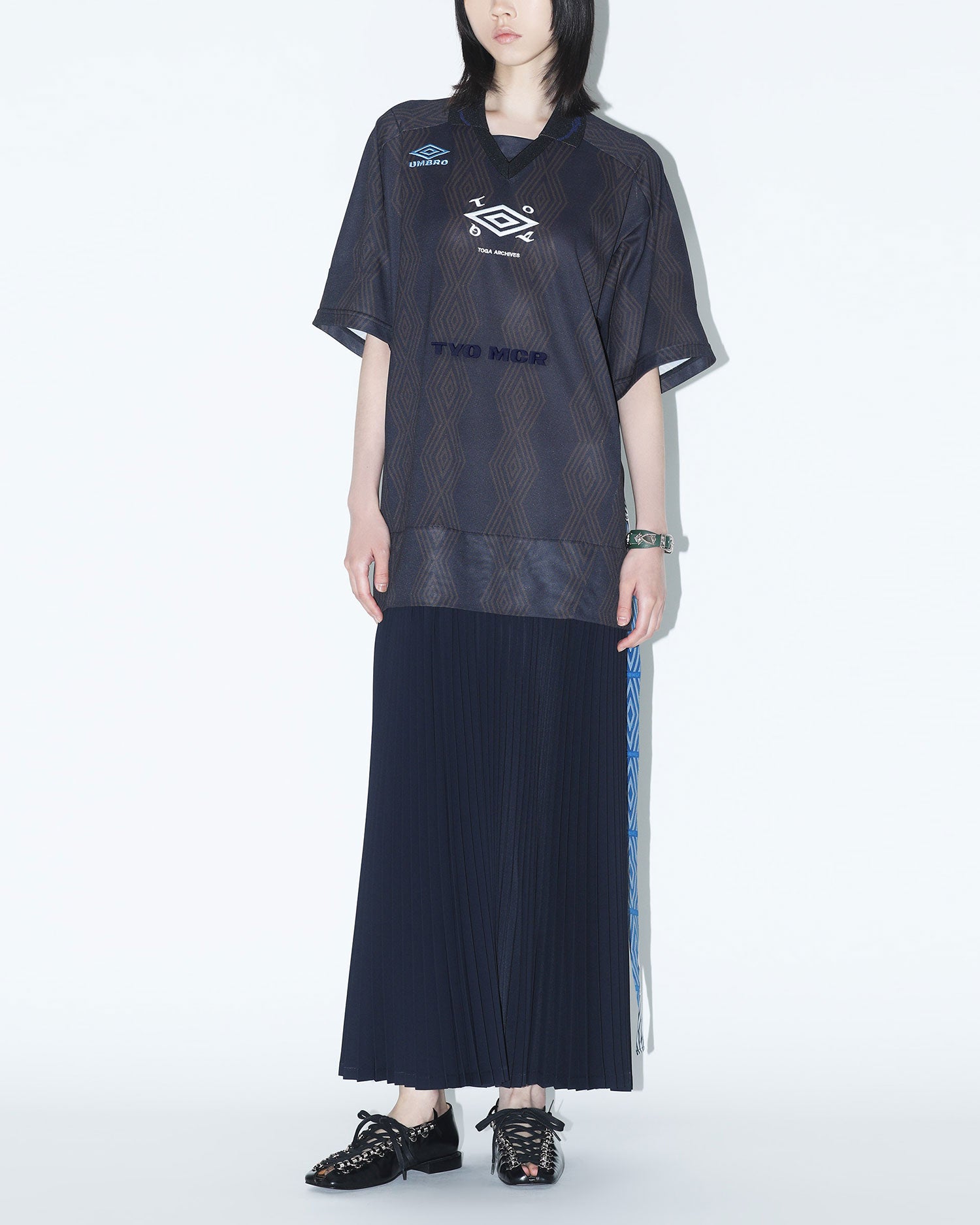 GAME SHIRT DRESS UMB[TOGA×UMBRO]